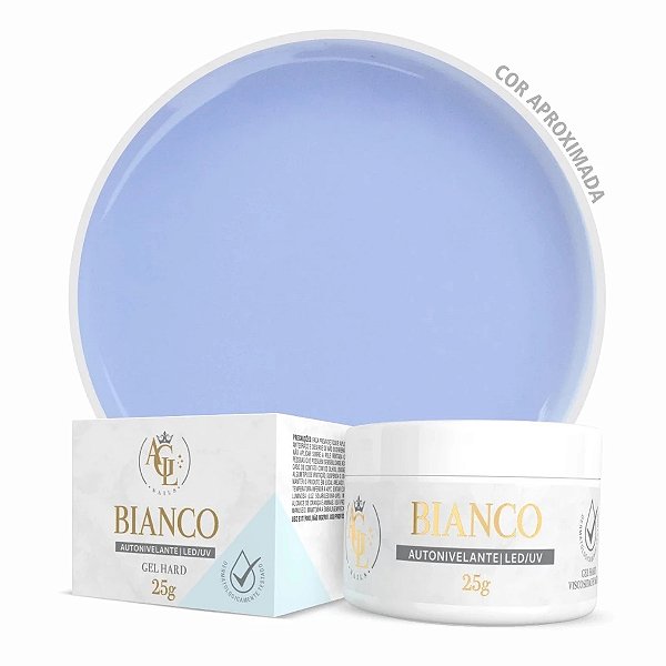 Gel AGL Nails 25g UV LED Para Alongamento De Unhas Fibra Molde F1 Variação:Gel Bianco