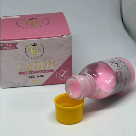 Gel AGL Nails 25g UV LED Para Alongamento De Unhas Fibra Molde F1 Variação:Gel Candy