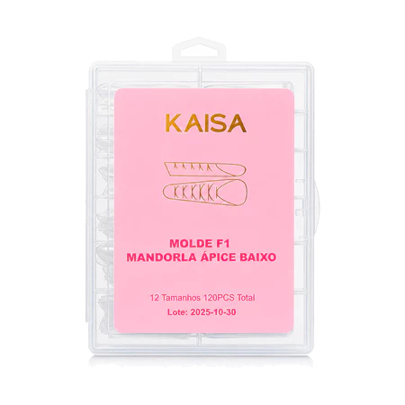 Molde F1 Kaisa Ápice Baixo 100pcs Para Unha Plana Gel Acrigel Alongamento De Unhas Variação:Mandorla