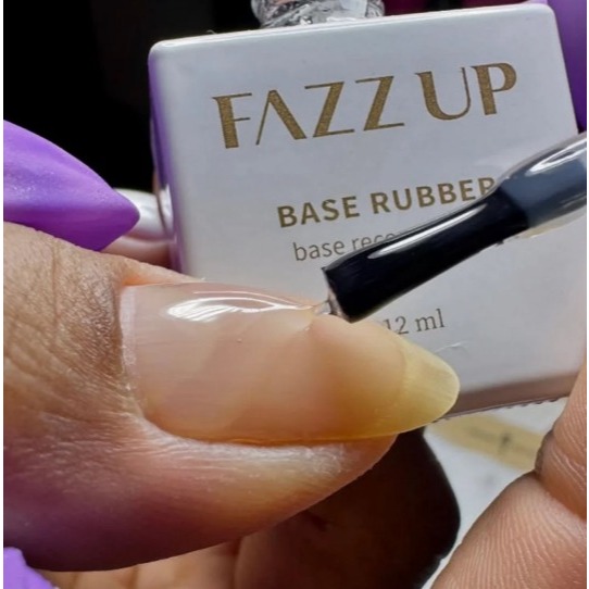 Rubber Base Fazz Up 12ml UV LED Para Unhas Blindagem Nivelamento Profissional Variação:Rubber Transparente