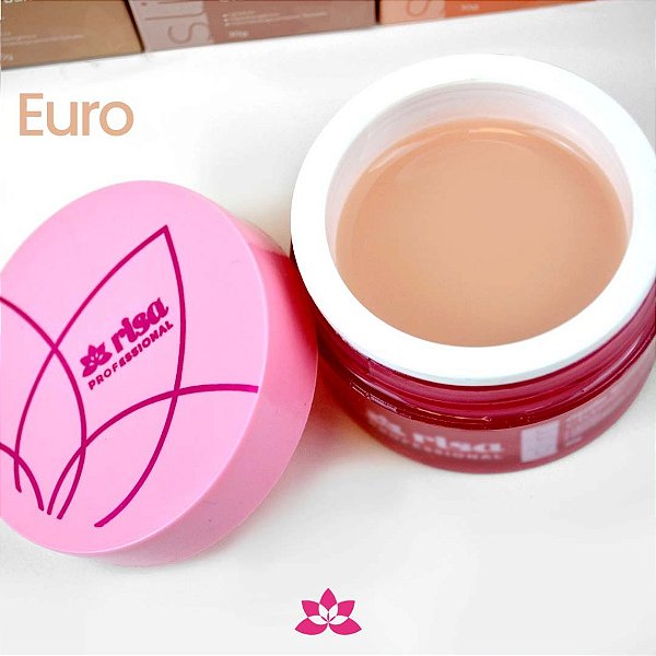 Gel Slim Builder Risa 30g UV LED Para Alongamento De Unhas Euro Milk Soft Classic Latim Variação:Euro 30g