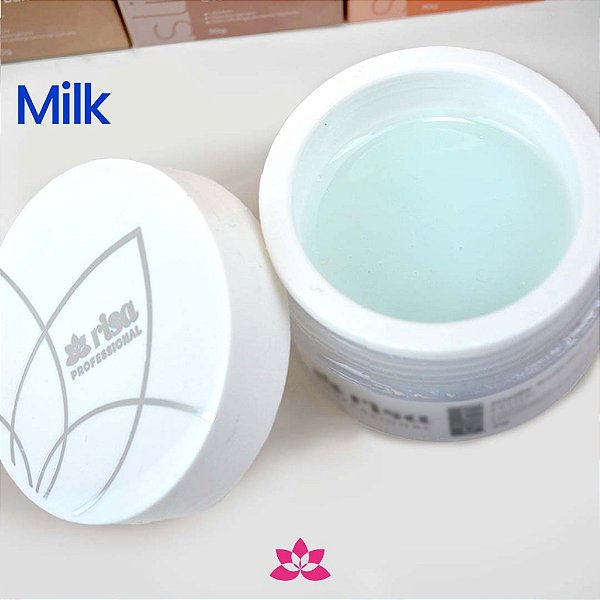 Gel Slim Builder Risa 30g UV LED Para Alongamento De Unhas Euro Milk Soft Classic Latim Variação:Milk 30g