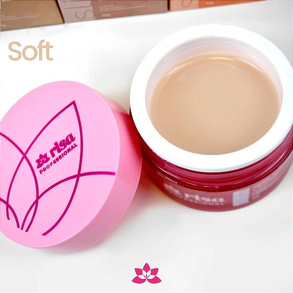 Gel Slim Builder Risa 30g UV LED Para Alongamento De Unhas Euro Milk Soft Classic Latim Variação:Soft 30g