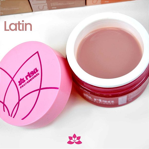 Gel Slim Builder Risa 30g UV LED Para Alongamento De Unhas Euro Milk Soft Classic Latim Variação:Latin 30g