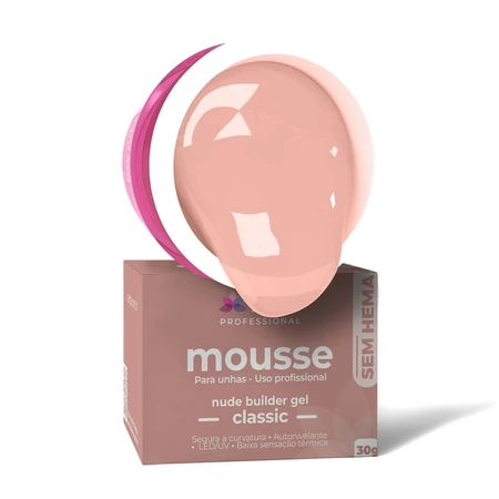 Gel Mousse Risa 30g Sem HEMA UV LED Para Alongamento De Unhas Variação:Classic