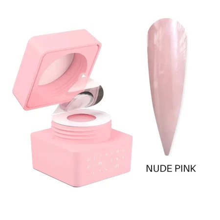 Gel Construtor Forms 24g UV LED Para Alongamento De Unhas Fibra Molde F1 Variação:Gel Nude Pink