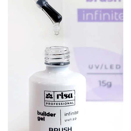 Risa Builder Gel Brush 15g UV LED Gel Construtor Para Alongamento De Unhas Variação:Infinite