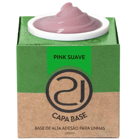 Ecoline ONEFix Capa Base 28g Nails 21 UV LED Para Alongamento De Unhas Variação:Pink Suave