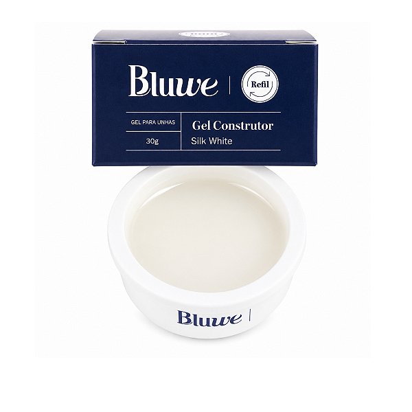 Gel Bluwe Refil 30g UV LED Para Alongamento De Unhas Nail Designer Variação:Silk White