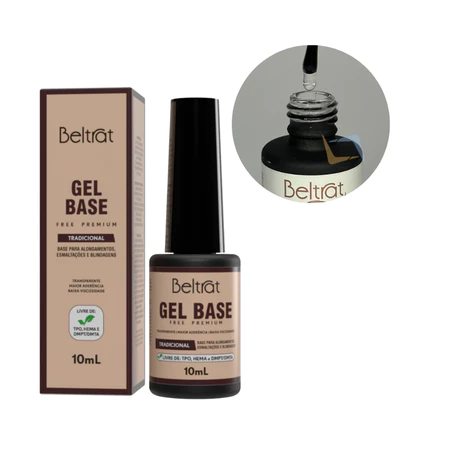 Gel Base Beltrat 10ml Free Premium Tradicional Renda Para Unhas UV LED Variação:Gel Base Transparente