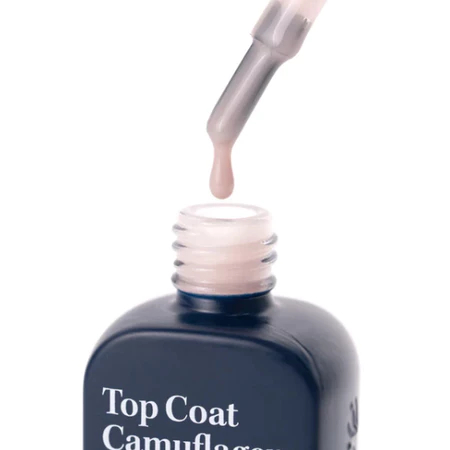 Top Coat Camuflagem Bluwe 11ml UV LED Para Unhas Gel Fibra Acrigel Variação:Universal Bege