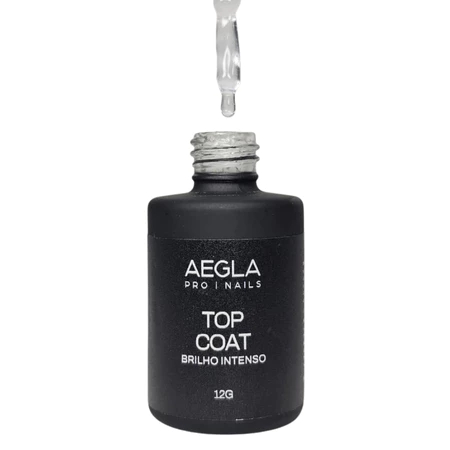 Top Coat Aegla Pro 12ml 12g UV LED Para Unhas Rendinha Brilho Intenso Variação:Clear