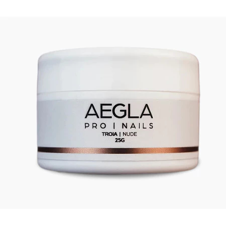 Gel Aegla 25g UV LED Para Alongamento De Unhas Katerine Santorini Troia Atenas Variação:Troia | Nude
