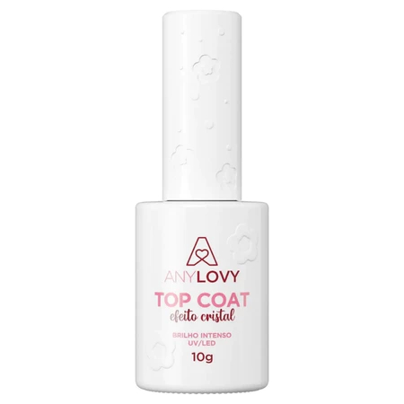 Top Coat Anylovy 9g 10g UV LED Para Unhas Efeito Cristal Matte Glitter Cover Variação:Top Coat Cristal