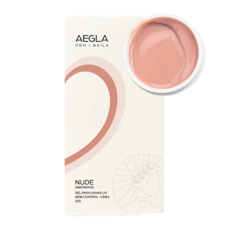 Gel Em Sachê Aegla 12g UV LED Para Alongamento De Unhas Pink Nude White Clear Variação:Nude
