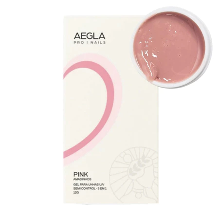 Gel Em Sachê Aegla 12g UV LED Para Alongamento De Unhas Pink Nude White Clear Variação:Pink