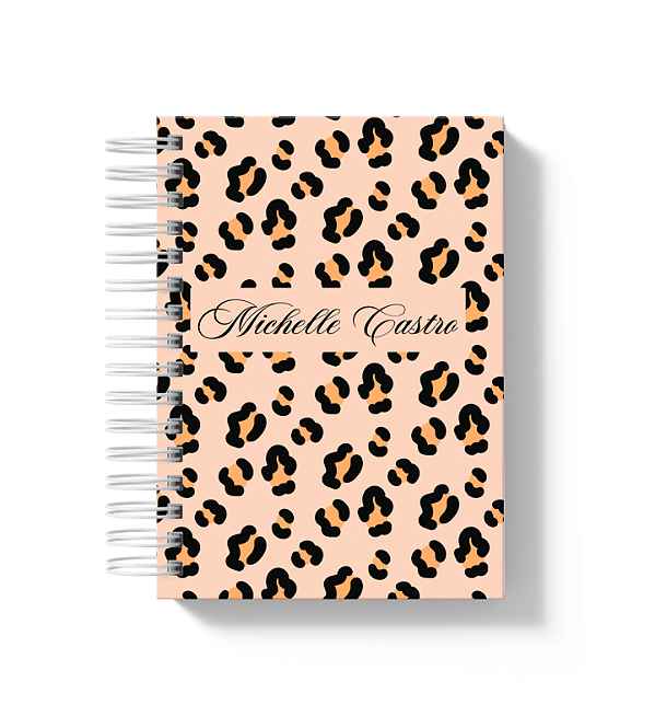 Caderno A5: Estampa Onça