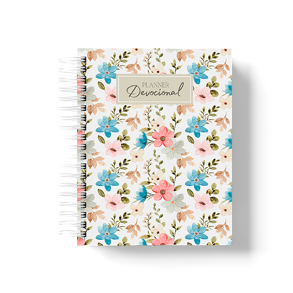 Planner Devocional Evangélico: Flores e Folhas