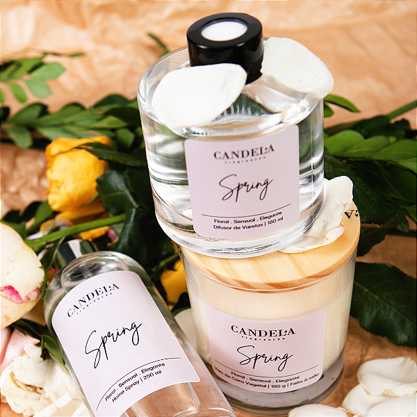 Kit Spring (Vela, Difusor e Home Spray)