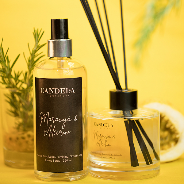 Kit Maracujá e Alecrim (Home spray + Difusor)