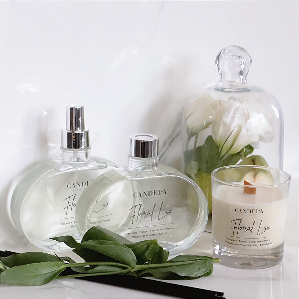 Kit Floral Lux - Aromatizantes e Vela