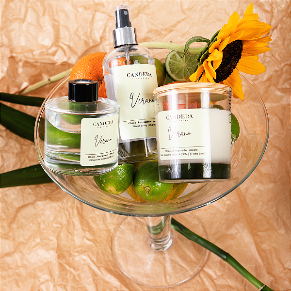 Kit Verano (Vela, Difusor e Home Spray)