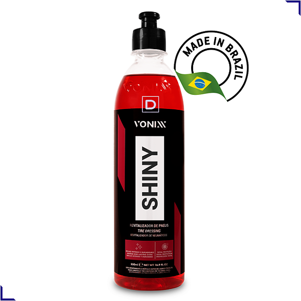 SHINY REVITALIZADOR DE PNEUS BRILHO MOLHADO 500ML