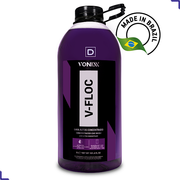 V-FLOC SHAMPOO AUTOMOTIVO CONCENTRADO 3 LITROS
