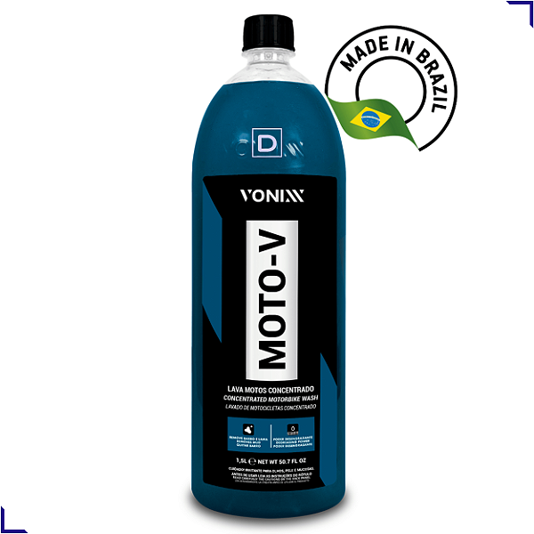 Moto V Shampoo Para Lavar Motos Concentrado 1,5 Litros