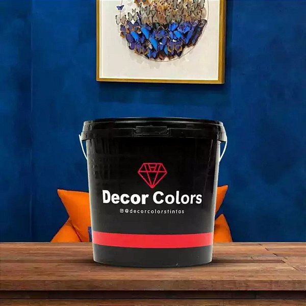 Cimento Queimado Rústico Azul Petróleo 23 kg Decor Colors