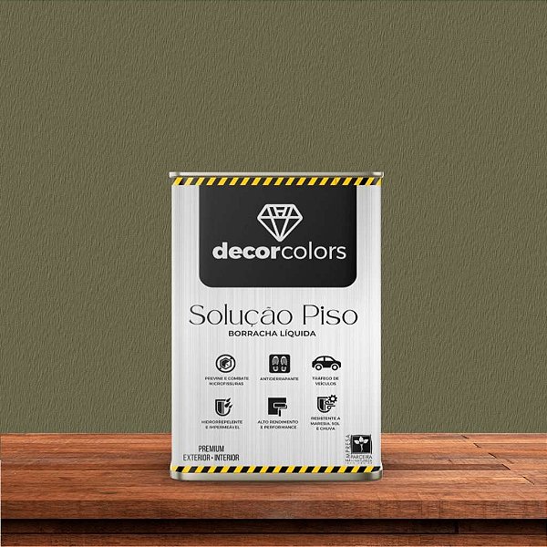 Tinta Borracha Líquida Piso 18 Litros Concreto Decor Colors