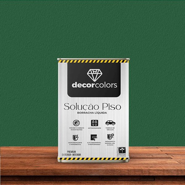 Tinta Borracha Líquida Piso 18 Litros Verde Decor Colors