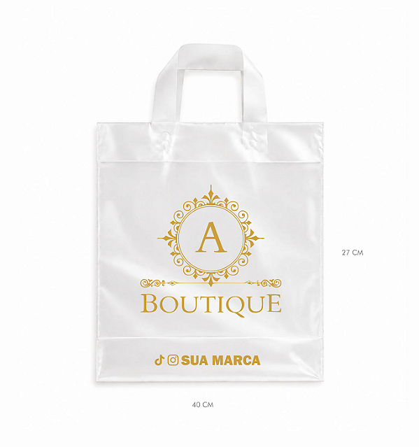 Sacola alça fita 27x40 Personalizada