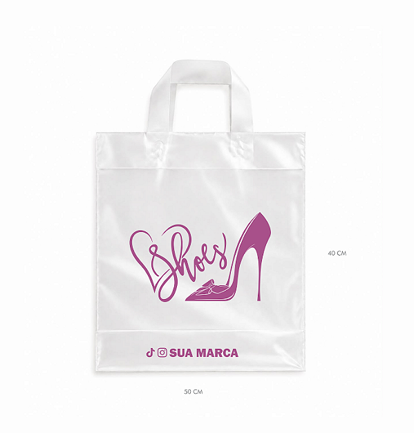Sacola alça fita 40x50 Personalizada