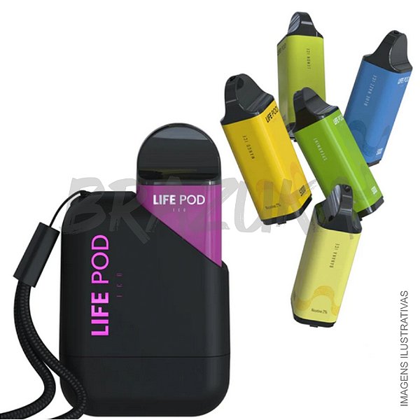 KIT LIFE POD ECO APARELHO + REFIL 5000 PUFF