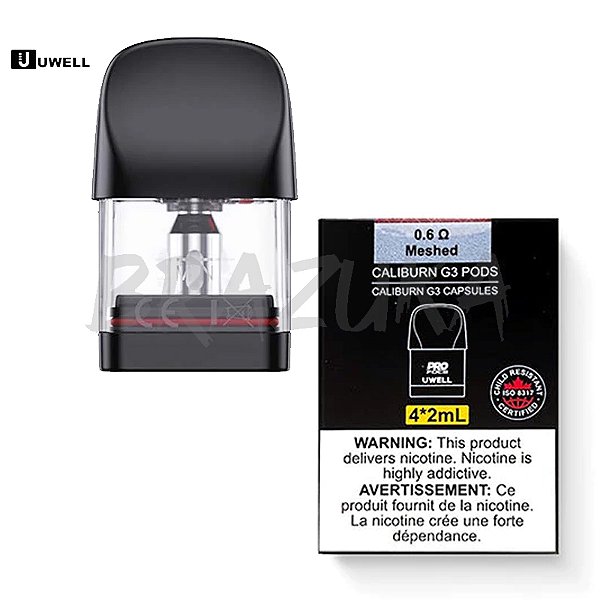 UWELL COIL POD G3 GK3 0.6 / 0.9 MESHED  2ml RESISTENCIA