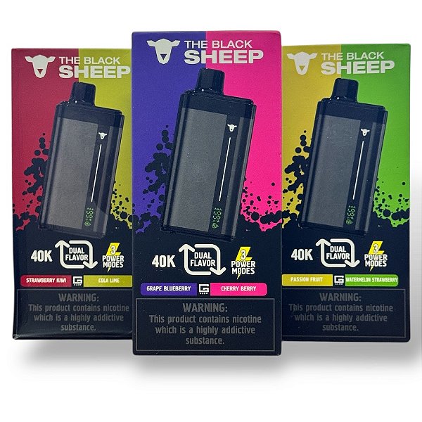 Black Sheep 40k - 40000 Puffs - Dual Flavor- Pod Descartável