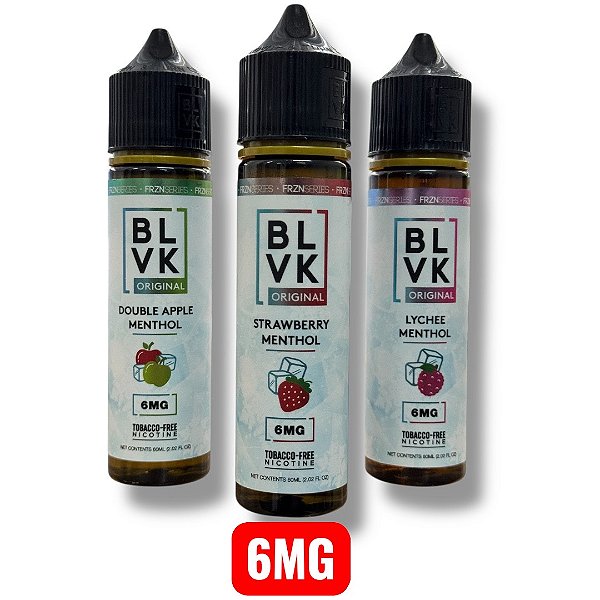 BLVK FRZN SERIES - 60ml 6MG - JUICE FREE BASE