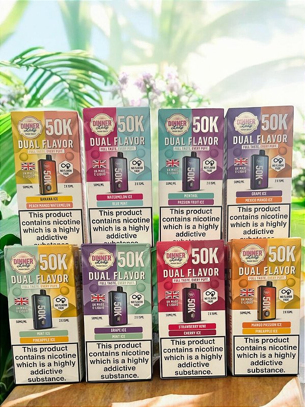 DINNER LADDY DUAL FLAVOR 50K | NICSALT 50000 PUFFS - DESCARTAVEL