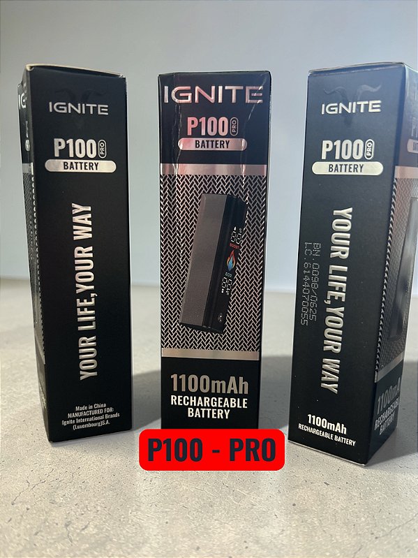 IGNITE P100 - RPO - 1100mAh (Apenas Bateria)