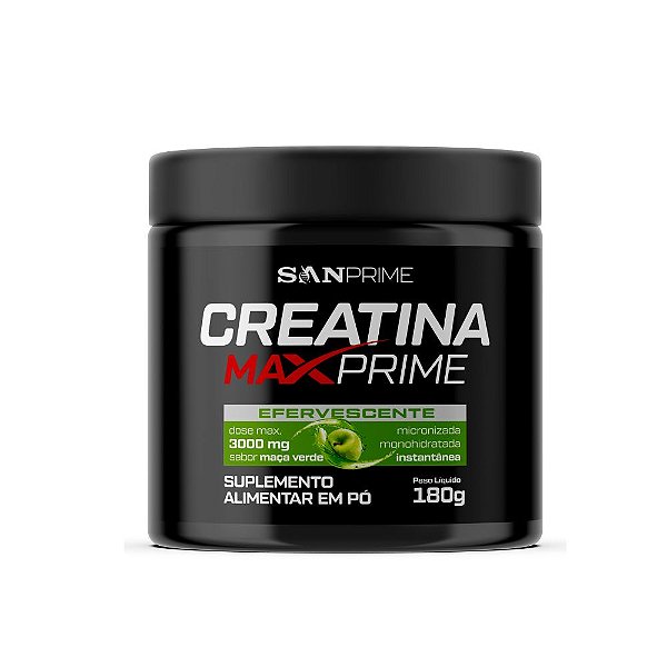 Creatina Efervescente Maçã Verde com dosador