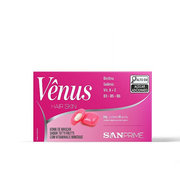 Vênus HAIR SKIN goma de mascar