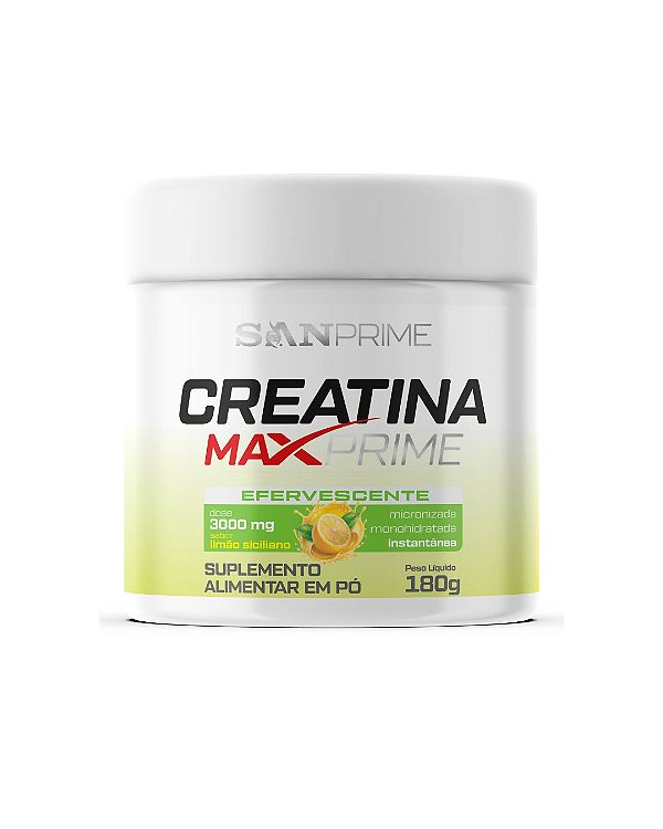 Creatina Efervescente Limão Siciliano com dosador