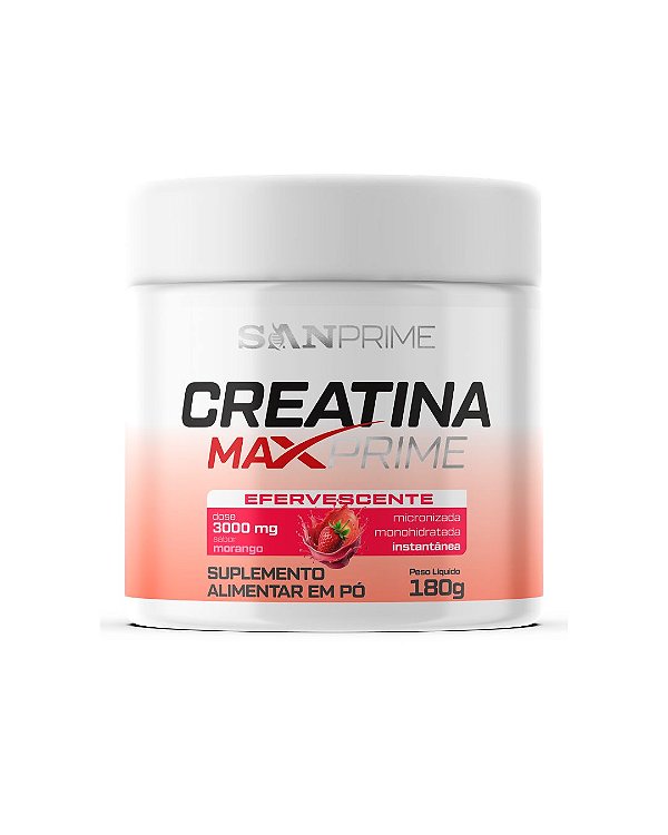 Creatina Efervescente Morango com dosador