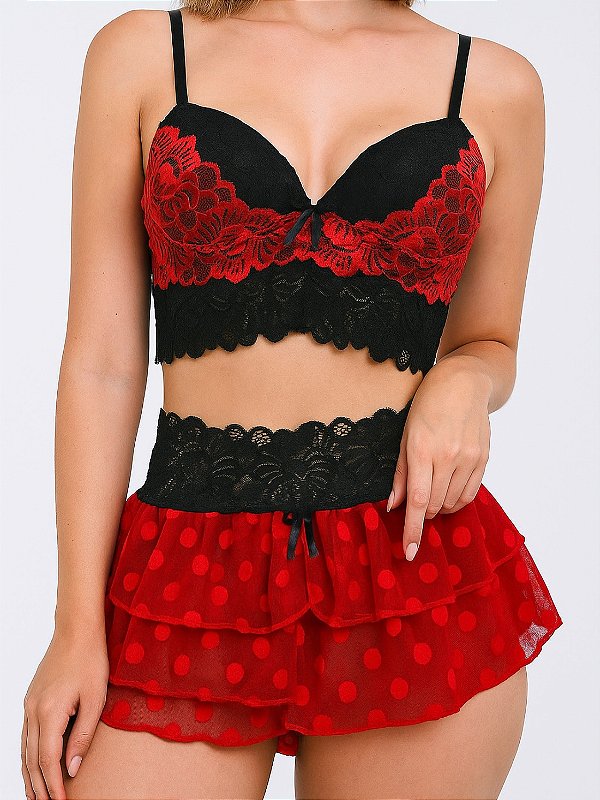 Conjunto Lingerie Toque Secreto