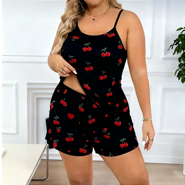 Pijama Cherry Plus Size
