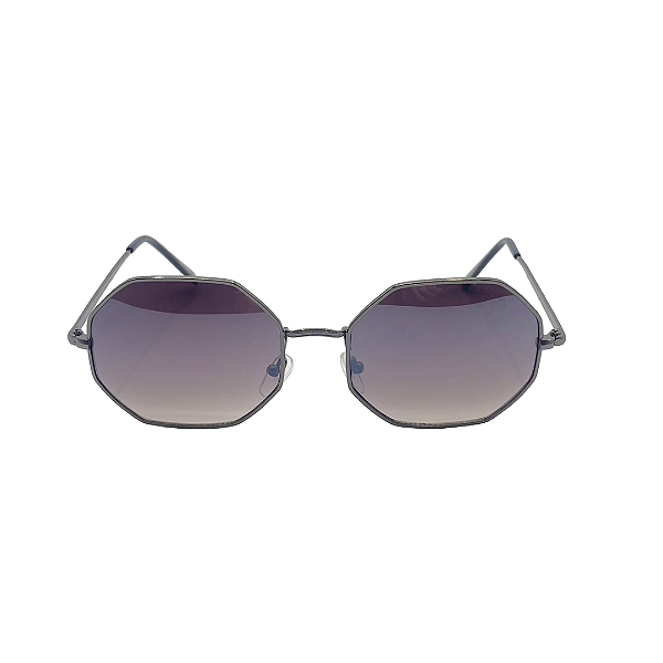 Óculos de sol Broadway - Armação preta e lentes degrade preta