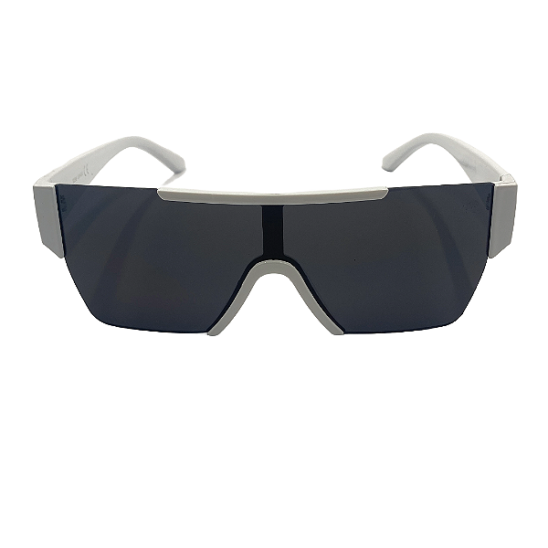 Óculos de sol Ibiza - Armação branca e lentes preta