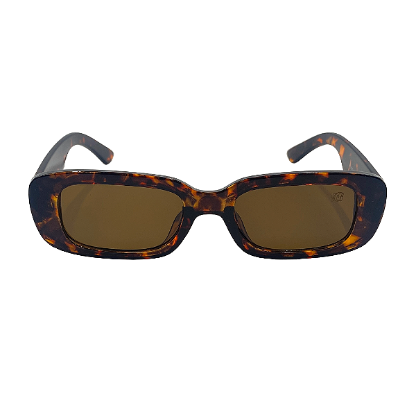 Óculos de sol Suita - Armação animal print e lente marrom