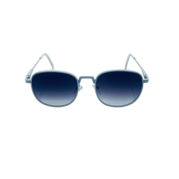 Óculos de sol Trancoso - Armação branca com lentes degrade preta